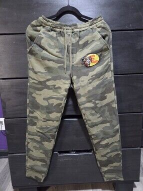 Blackcraft Cult Goth Pro Shops Camo Sweatpants Emo Punk Baphomet Joggers XS NWT